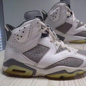 Nike Air Jordan 6 Retro White Medium Grey Cool Grey CT8529 100 Men's Size 9.5